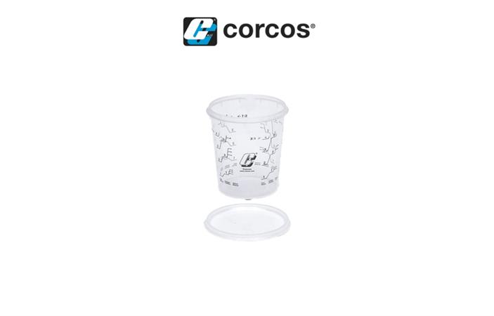 CORCOS CONTENITORE IN PLASTICA CON COPERCHIO 500ml 384A