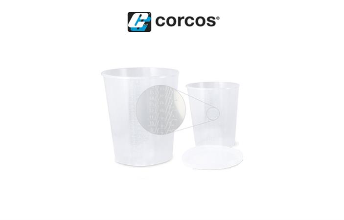 CORCOS CONTENITORE IN PLASTICA GRADUATO CON COPERCHIO 392