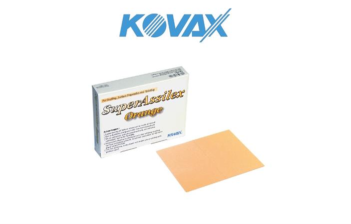 KOVAX SUPERASSILEX SHEET K1200 ORANGE 130x170mm 25pz