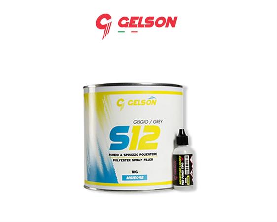 GELSON S12  GRIGIO MS15091 DA 4L  STUCCO POLIESTERE A SPRUZZO