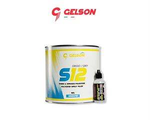 GELSON S12  GRIGIO MS15091 DA 4L  STUCCO POLIESTERE A SPRUZZO