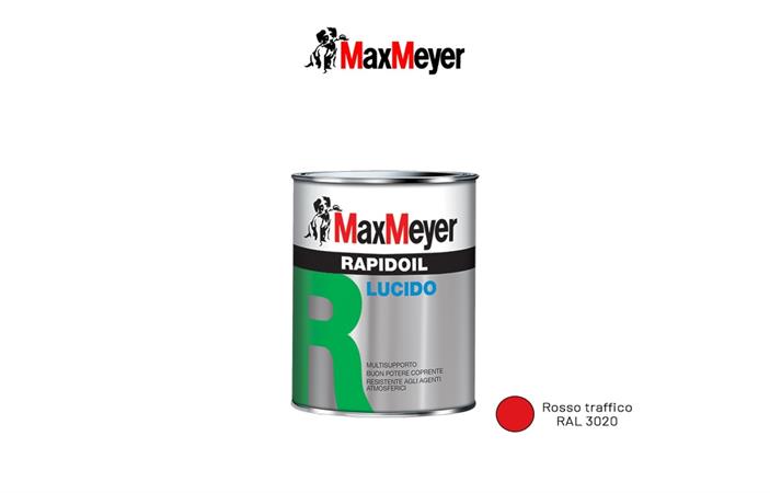 MAX MEYER RAPIDOIL ROSSO TRAFFICO RAL 3020 375ml