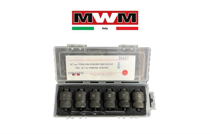 MWM KIT FORATORI SENSORI DI PARCHEGGIO 6pz (mm 17/18/19/20/21/22