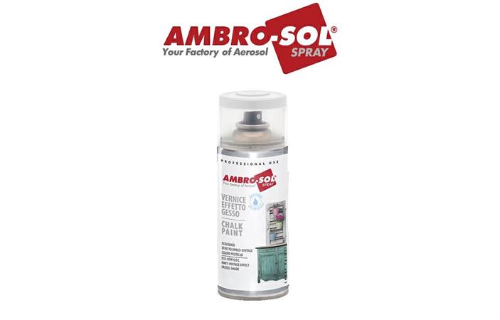 AMBRO SOL SPRAY EFFETTO GESSO BIANCO PURO 400ml