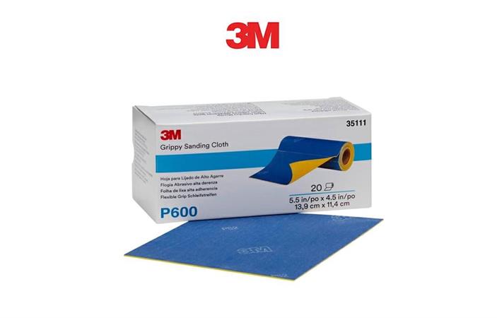3M 35111 FOGLIO GRIPPY P600 20pz 139x114mm