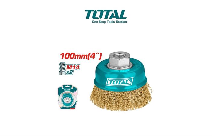 TOTAL SPAZZOLA A TAZZA  100mm OTTONE - M14