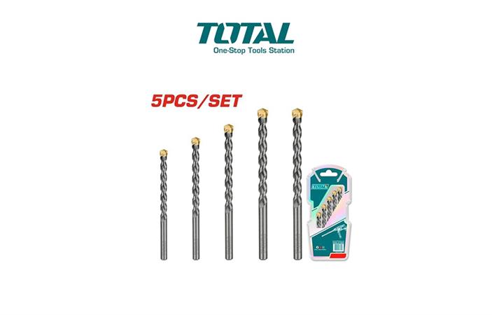 TOTAL SET 5 PUNTE TRAPANO PER  MURATURA
