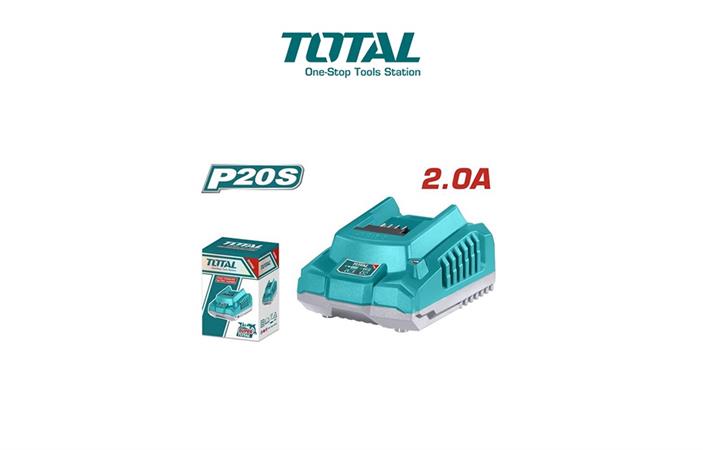 TOTAL CARICABATTERIA RAPIDO 20V - 2Ah