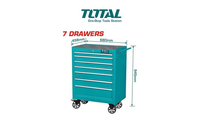 TOTAL CARRELLO PORTA ATTREZZI - 7 CASSETTI