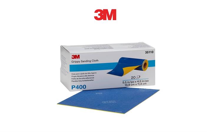 3M 35110 FOGLIO GRIPPY P400 20pz 139x114mm