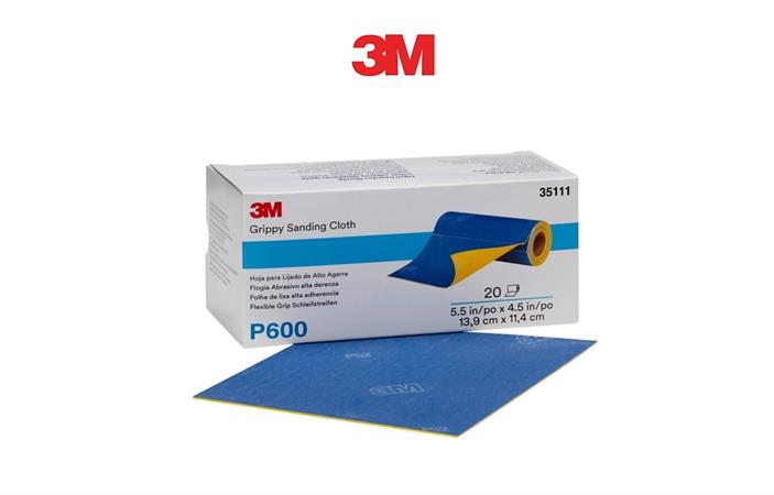 3M 35111 FOGLIO GRIPPY P600 20pz 139x114mm