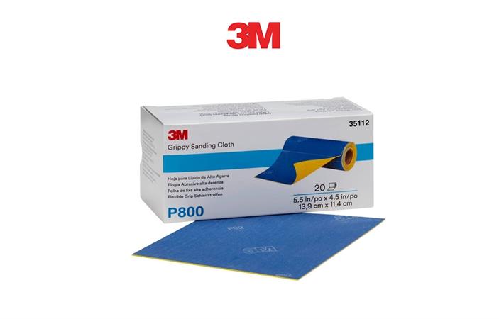 3M 35112 FOGLIO GRIPPY P800 20pz 139x114mm